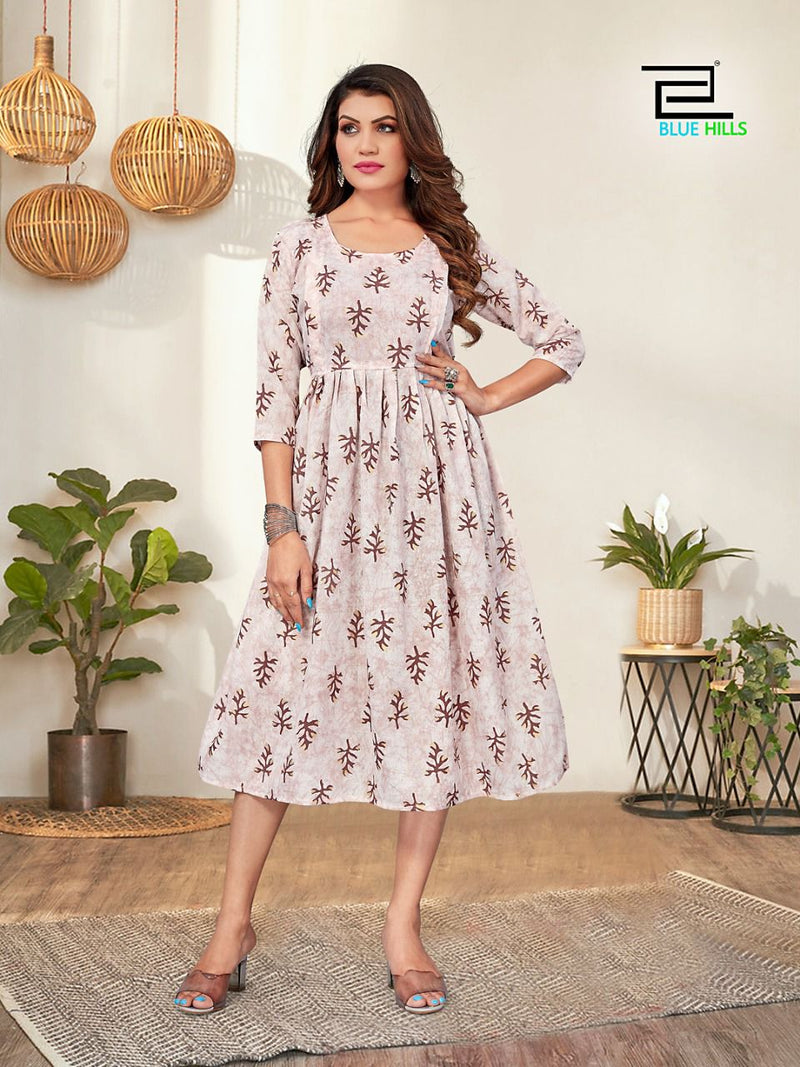 Blue Hills Little Things Vol 3 Fancy Printed Work Stylish Designer Casual Wear Fancy Kurti
