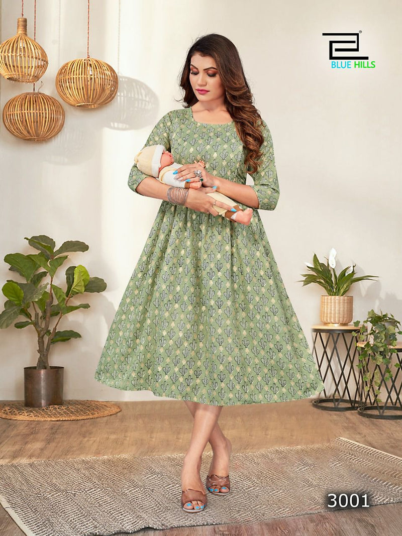 Blue Hills Little Things Vol 3 Fancy Printed Work Stylish Designer Casual Wear Fancy Kurti