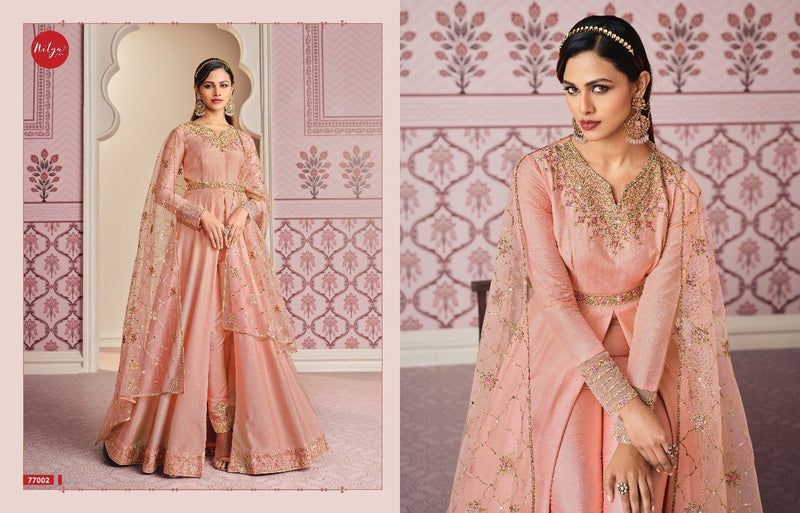 Lt Nitya Vol 177 Russian Silk Designer Party Wear Salwar Suits With Heavy Embroidery