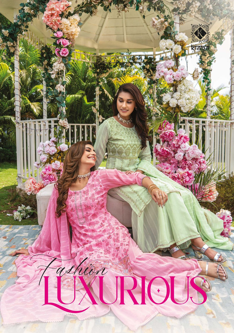Kiana Dno 01 To 06 Georgette With Heavy Embroidery Work Stylish Designer Party Wear Kurti