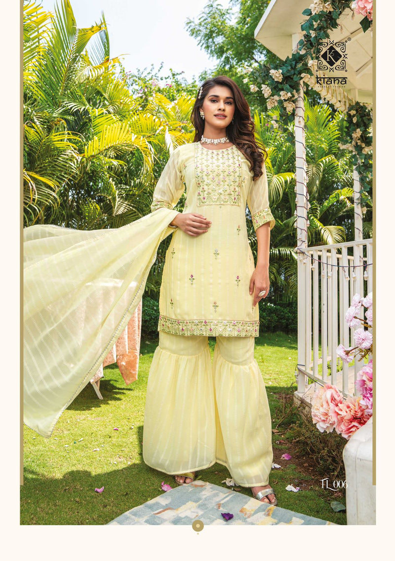 Kiana Dno 01 To 06 Georgette With Heavy Embroidery Work Stylish Designer Party Wear Kurti