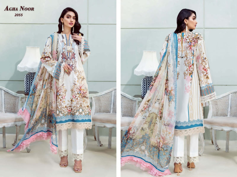Agha Noor Luxury Lawn Collection Vol 6 Lawn Cotton Pakistani Style Festive Wear Salwar Suits