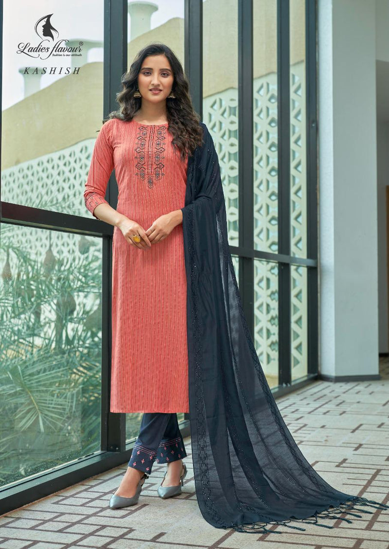 Ladies Flavour Kashish Pure Rayon Weaving Embroidery Work Kurti