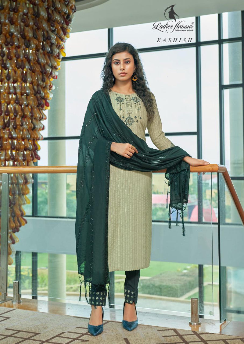 Ladies Flavour Kashish Pure Rayon Weaving Embroidery Work Kurti
