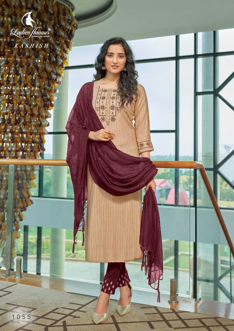 Ladies Flavour Kashish Pure Rayon Weaving Embroidery Work Kurti