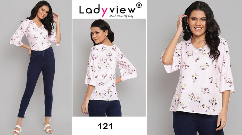 Ladywear Topsy Vol 4 American Crepe Fancy Kurti