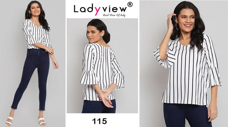 Ladywear Topsy Vol 4 American Crepe Fancy Kurti