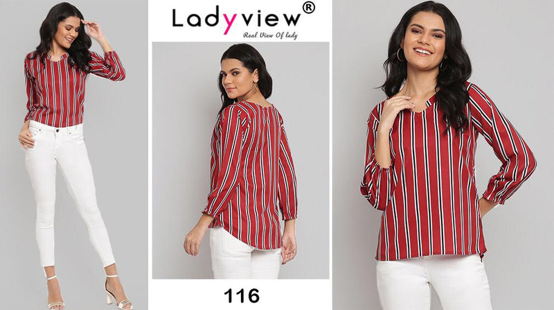 Ladywear Topsy Vol 4 American Crepe Fancy Kurti