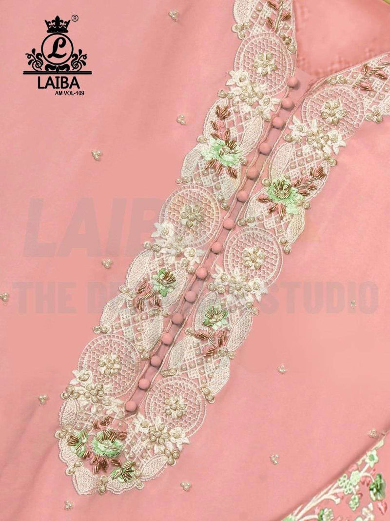 Laiba Am Vol 109 Pure Georgette Designer Wear Pret Kurtis