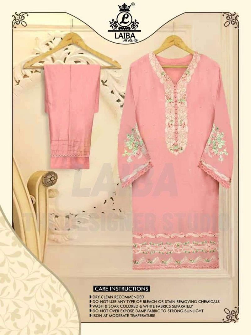 Laiba Am Vol 109 Pure Georgette Designer Wear Pret Kurtis