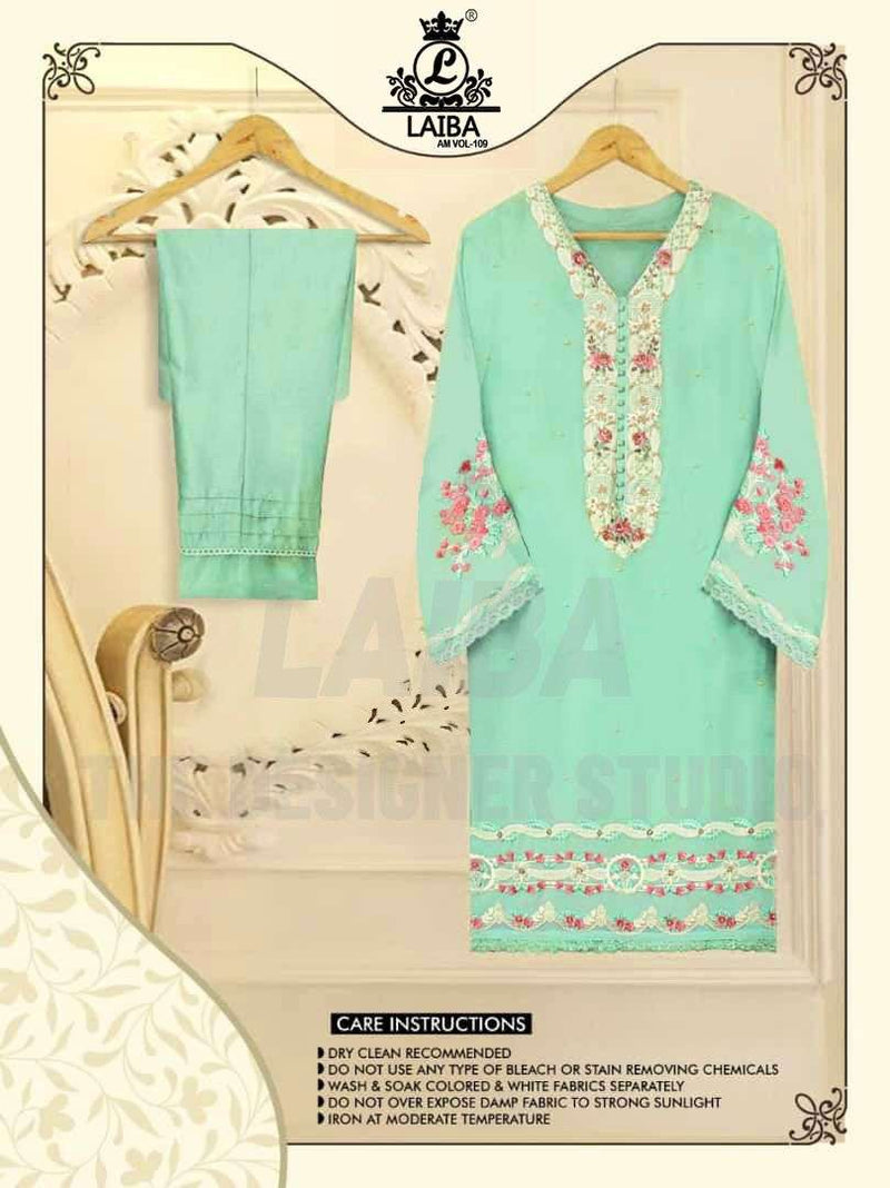 Laiba Am Vol 109 Pure Georgette Designer Wear Pret Kurtis