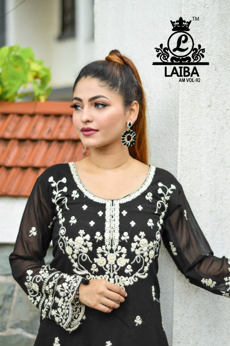 Laiba Am Vol 92 Georgette Fancy Designer Kurti