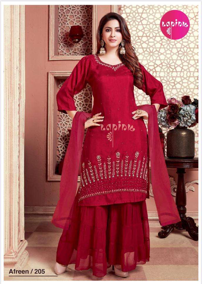 Lapink Present afreen Vol 2 Georgette Maslin Fency Designer kurti