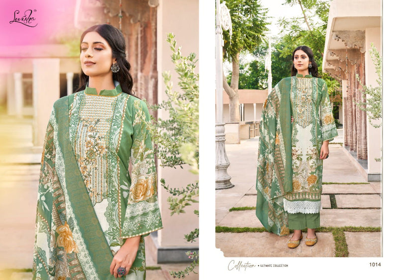 Levisha Jashn E Ishq Cambric Cotton Pakistani Print Self Embroidered Salwar Suit