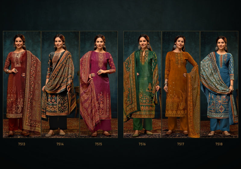 Levisha Surbhi Vol 2 Pure Velvet Digital Print Heavy Embroidered Salwar Kameez
