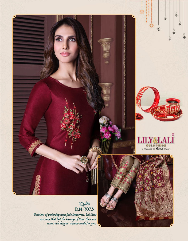 Lilly And Lali Shrinagar Karwa Special Bemberg Silk Salwar Suit