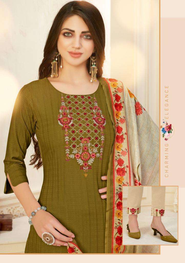 Lily And Lali Launch By Mahira Viscose With Embroidery Handwork Designer Casual Wear Salwar Suits