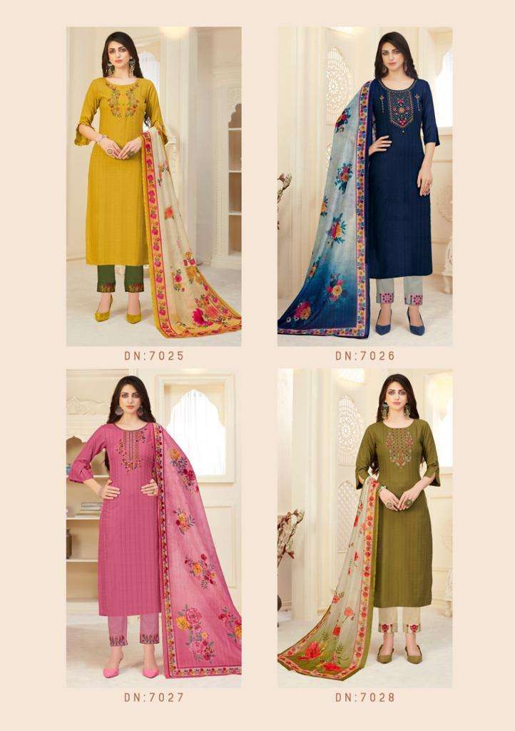 Lily And Lali Launch By Mahira Viscose With Embroidery Handwork Designer Casual Wear Salwar Suits