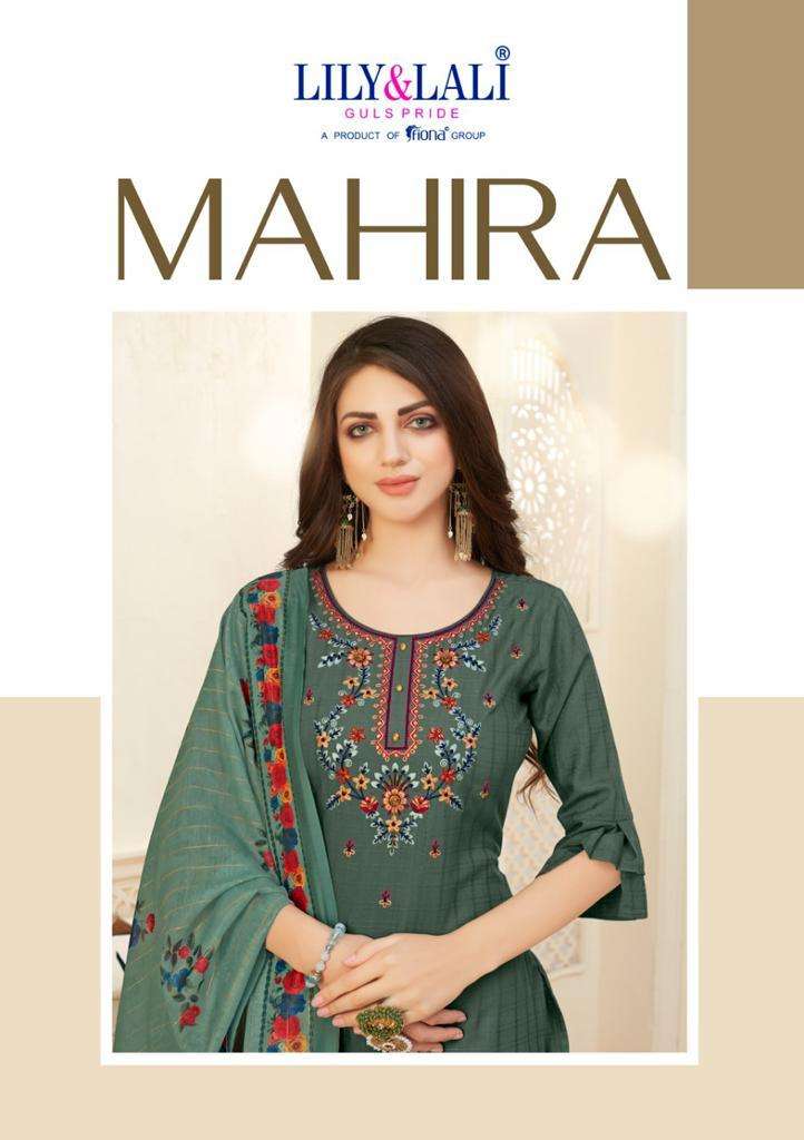 Lily And Lali Launch By Mahira Viscose With Embroidery Handwork Designer Casual Wear Salwar Suits