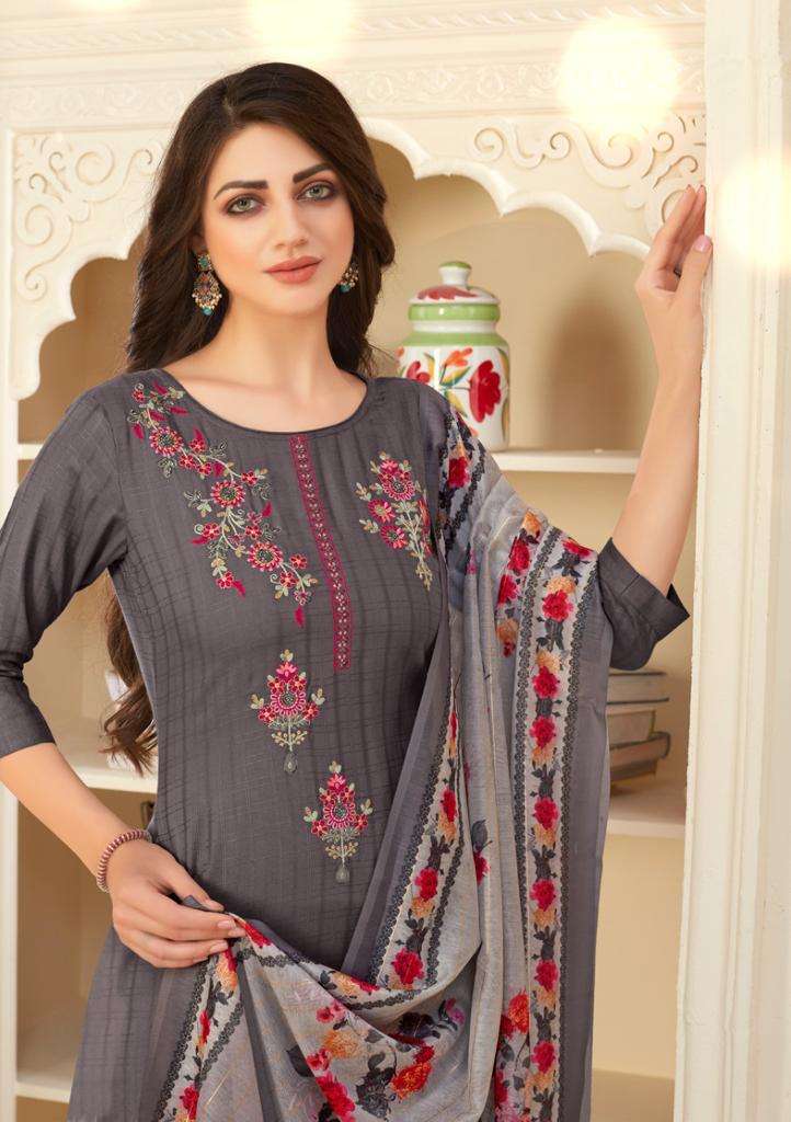 Lily And Lali Launch By Mahira Viscose With Embroidery Handwork Designer Casual Wear Salwar Suits