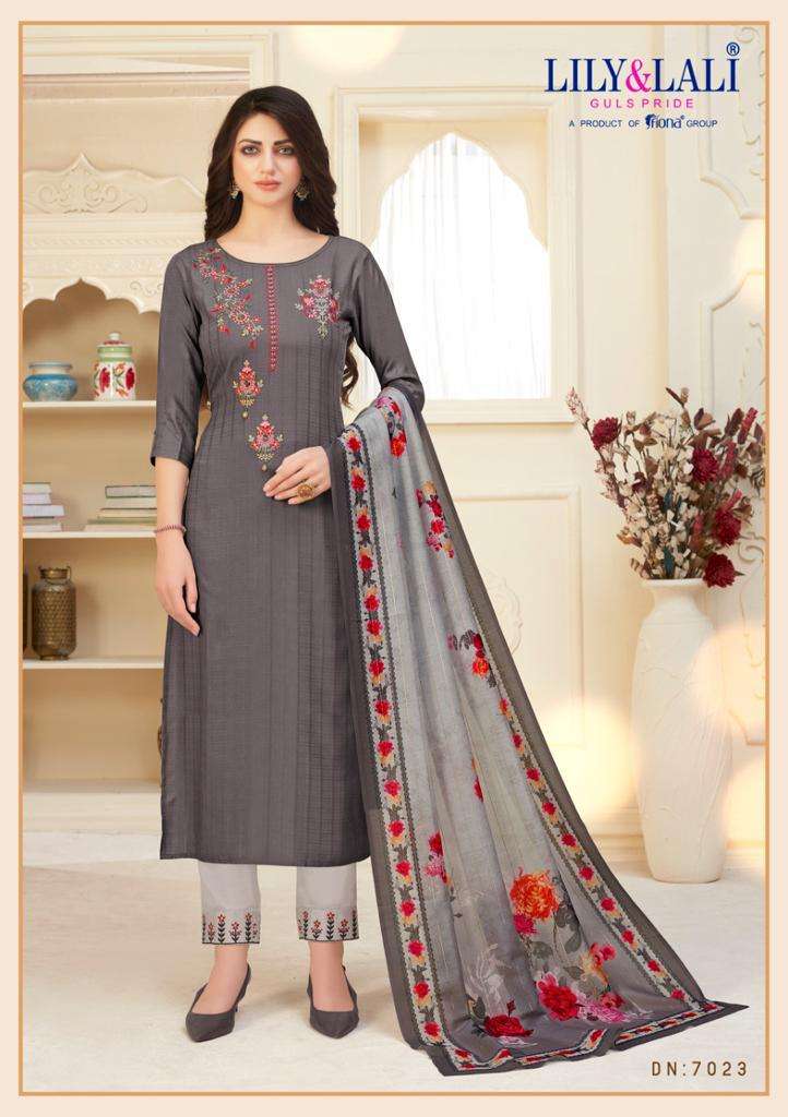 Lily And Lali Launch By Mahira Viscose With Embroidery Handwork Designer Casual Wear Salwar Suits