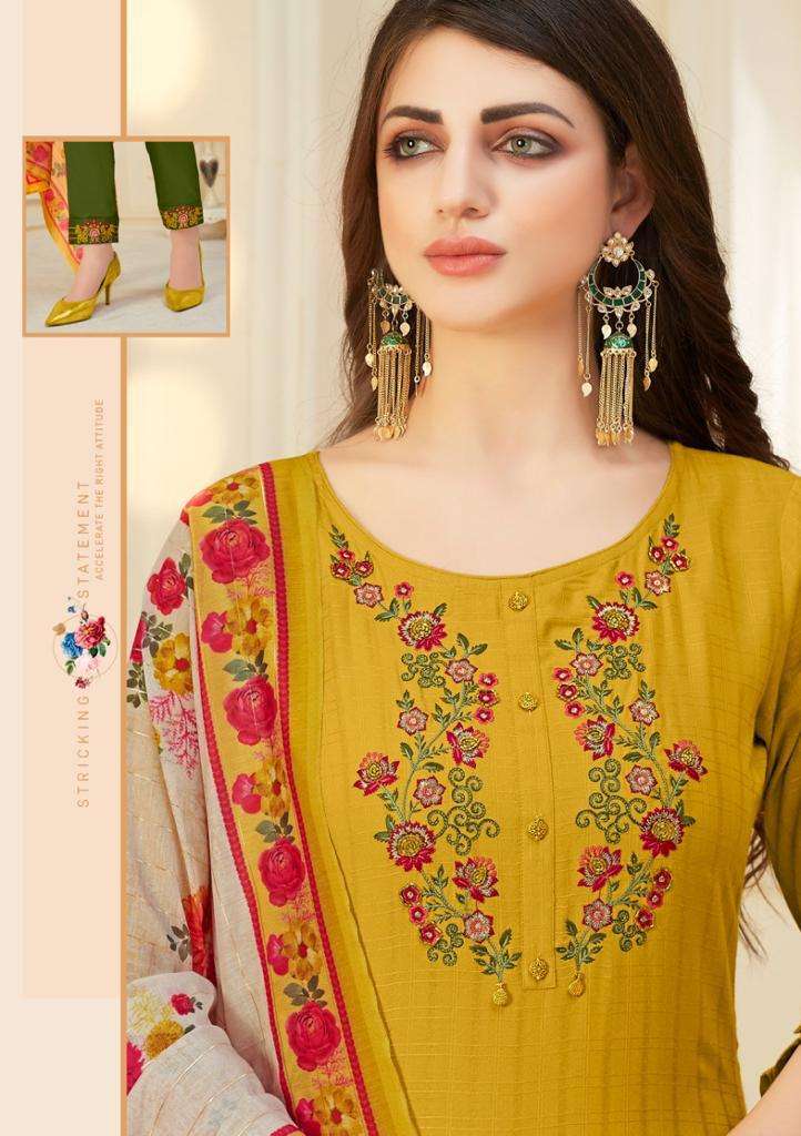 Lily And Lali Launch By Mahira Viscose With Embroidery Handwork Designer Casual Wear Salwar Suits