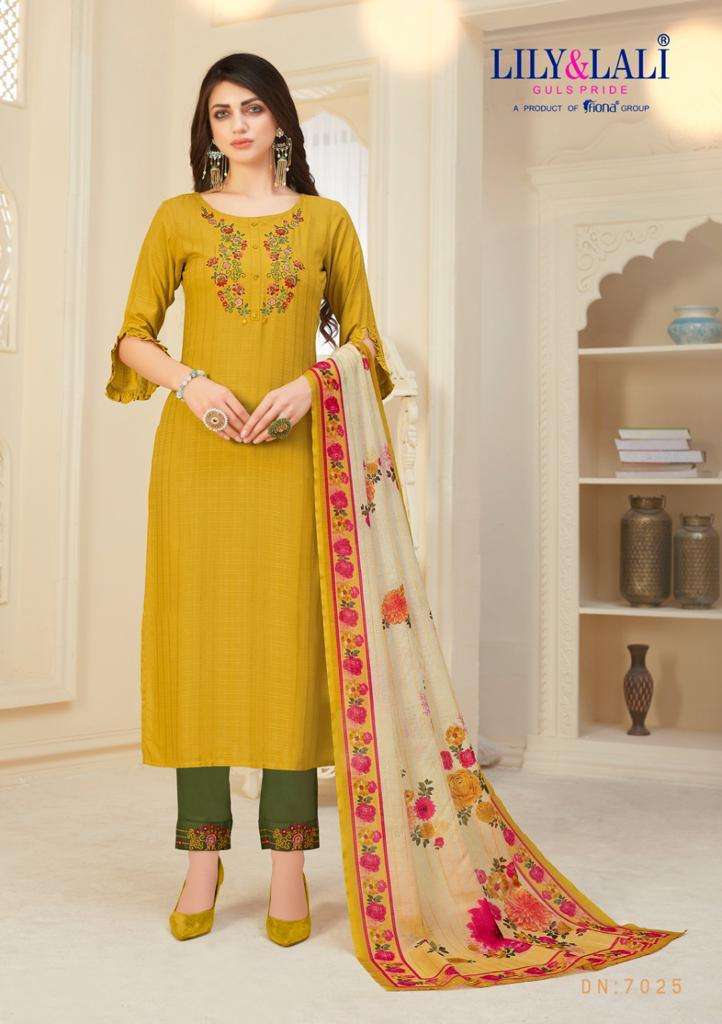 Lily And Lali Launch By Mahira Viscose With Embroidery Handwork Designer Casual Wear Salwar Suits