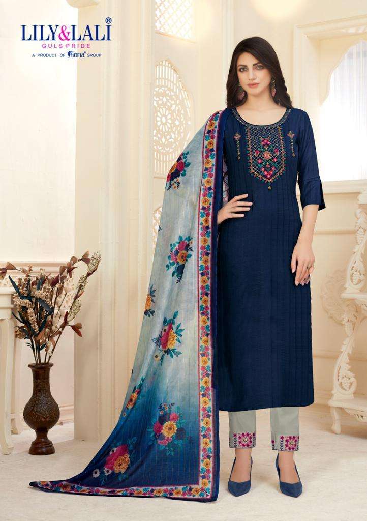Lily And Lali Launch By Mahira Viscose With Embroidery Handwork Designer Casual Wear Salwar Suits