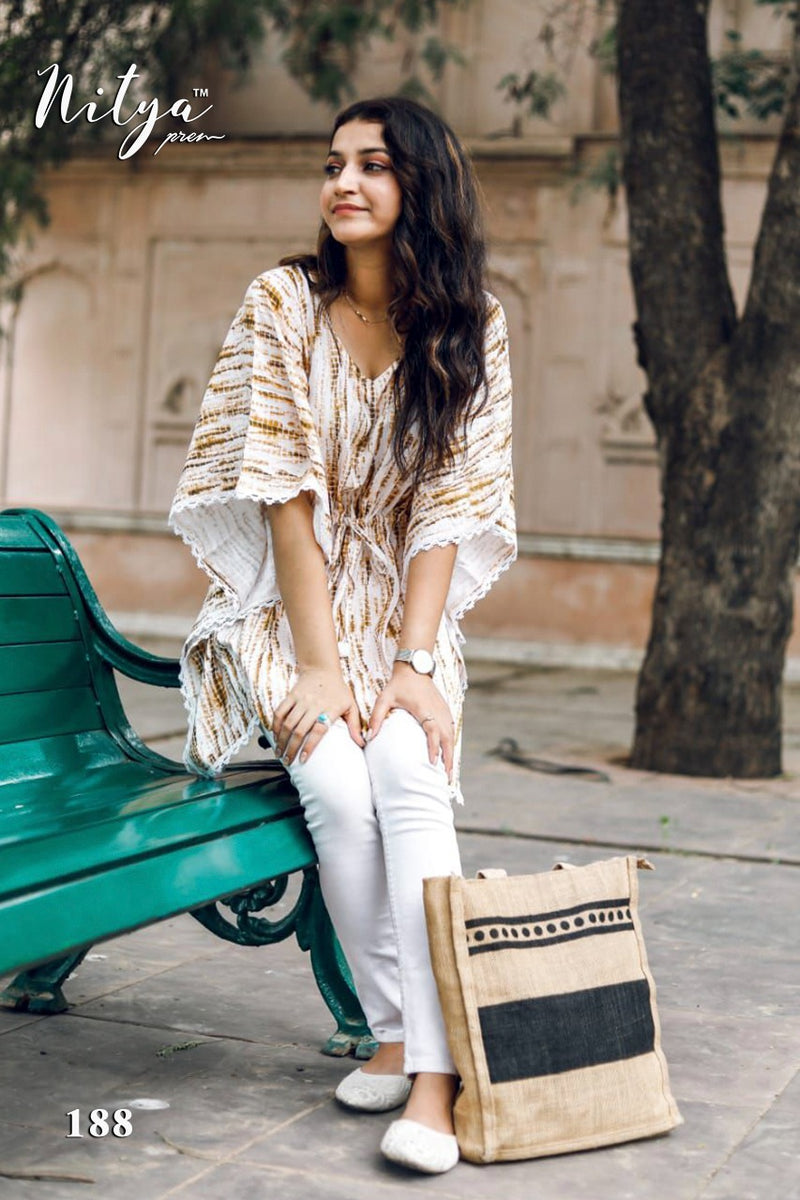Lt Fabrics Nitya Rayon Fabrics With Laces Fancy Kurti