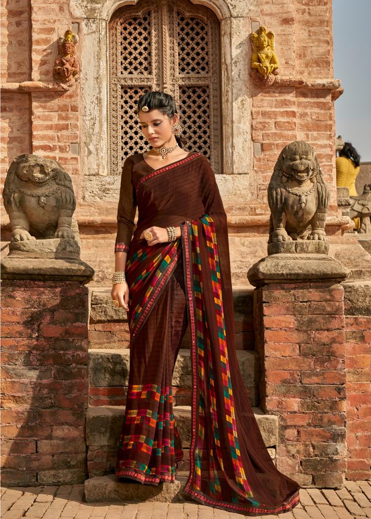 Lt Fabrics Virasat Georgette Fancy Designer Saree