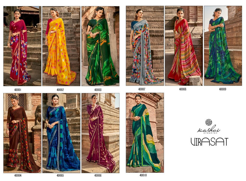 Lt Fabrics Virasat Georgette Fancy Designer Saree