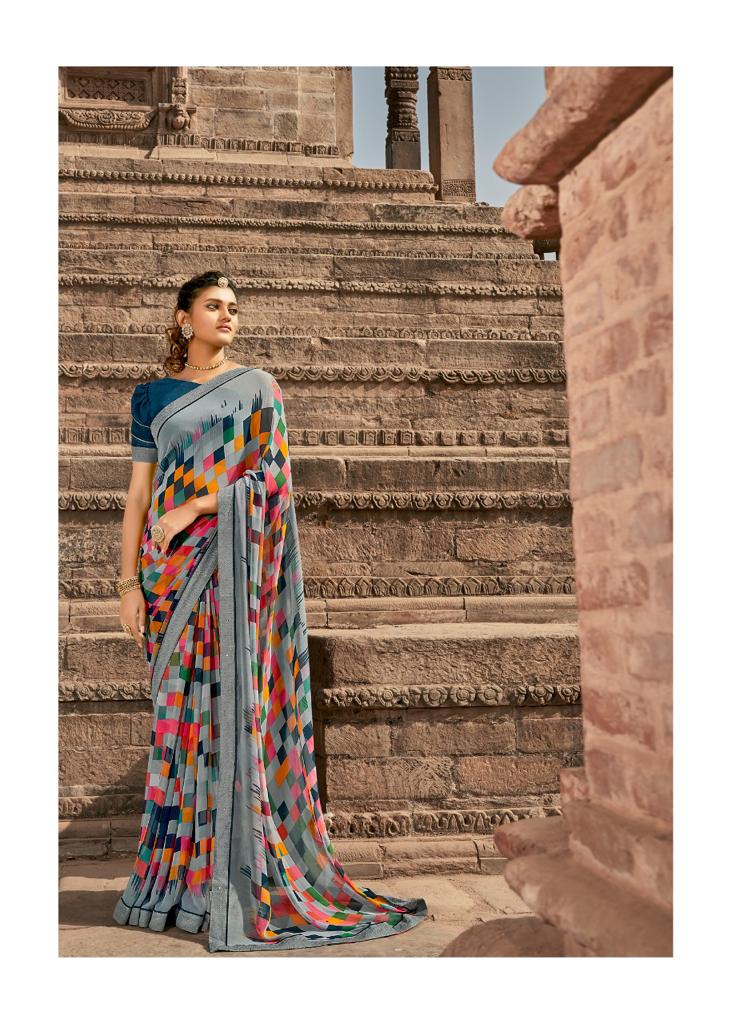 Lt Fabrics Virasat Georgette Fancy Designer Saree