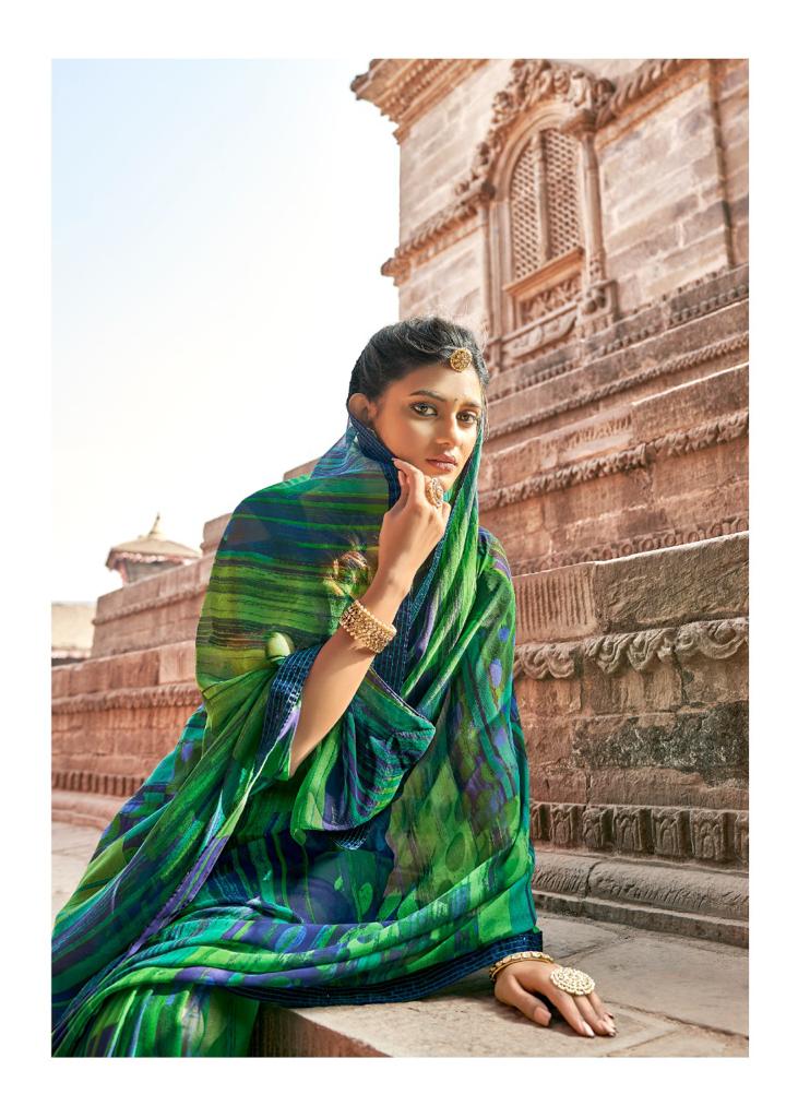 Lt Fabrics Virasat Georgette Fancy Designer Saree