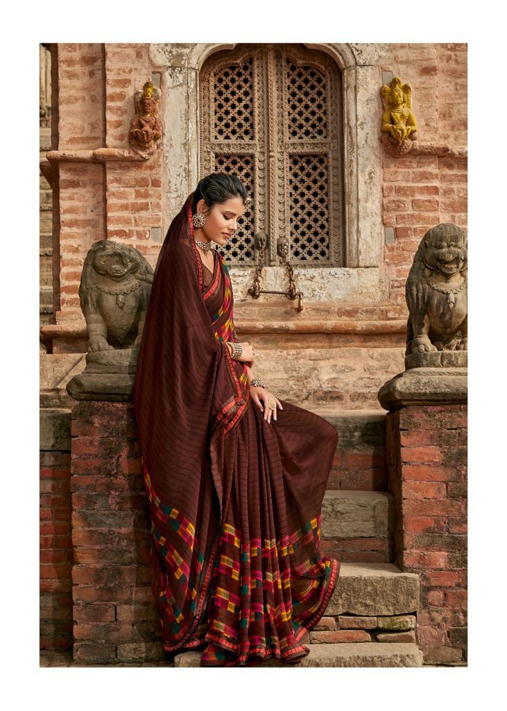 Lt Fabrics Virasat Georgette Fancy Designer Saree
