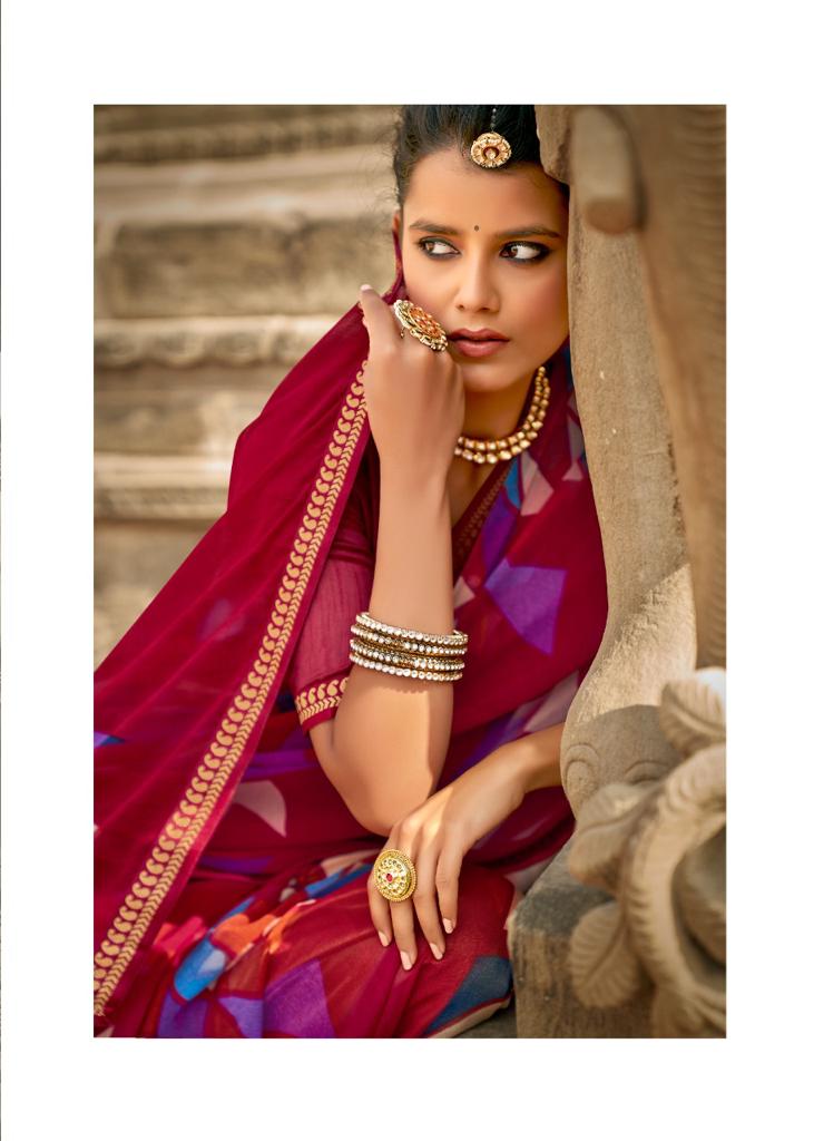 Lt Fabrics Virasat Georgette Fancy Designer Saree