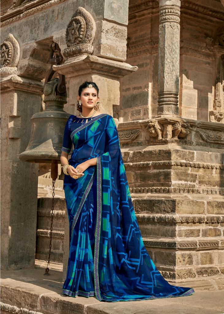 Lt Fabrics Virasat Georgette Fancy Designer Saree