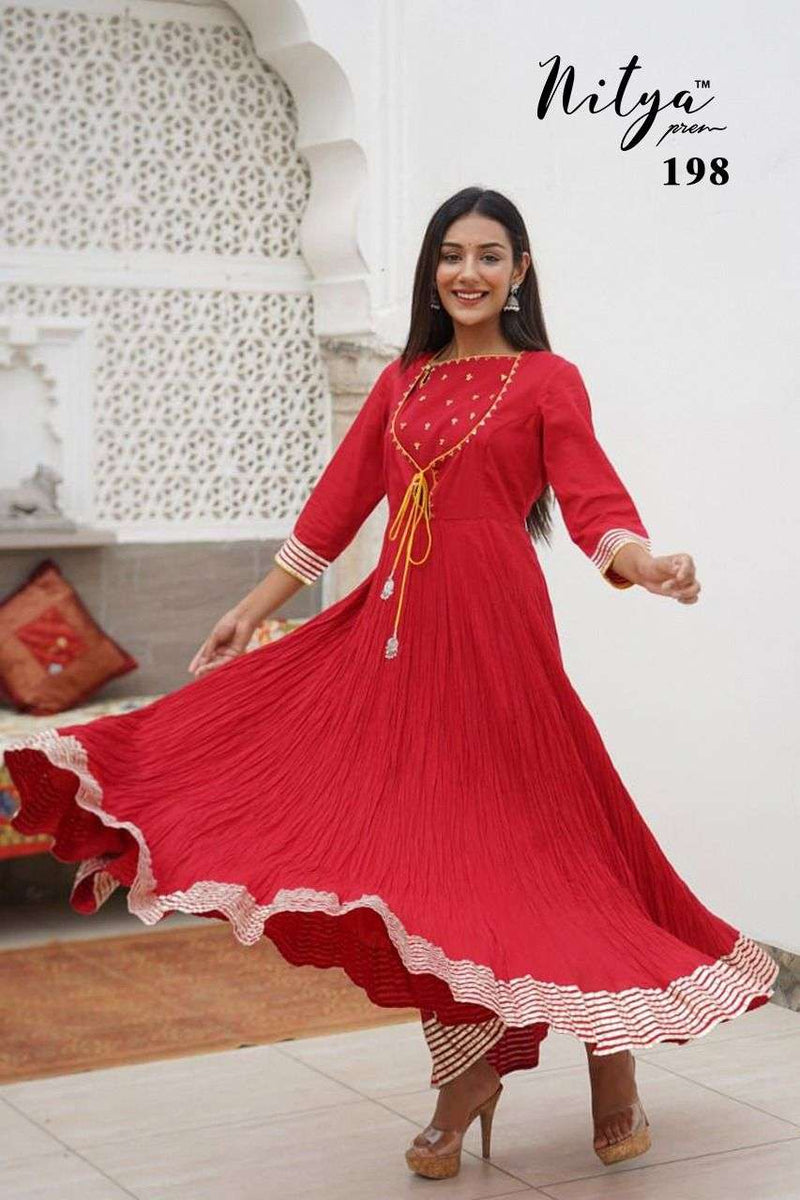 Lt Nitya 198-199 Stylish Designer Wear Gown Collection