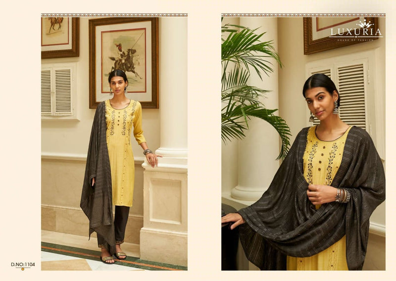 Luxuria House Of Fashion Launch By Leher Pure Viscose Exclusive Designer Party Wear Salwar Suits