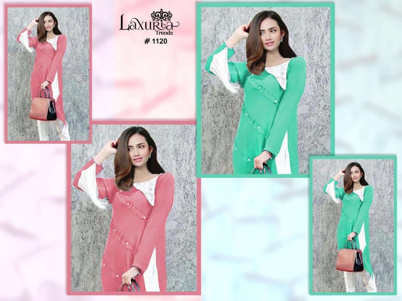 Luxuria Trendz 1120 Georgette With Fancy Designer Stylish Casual Wear Fancy Kurtis