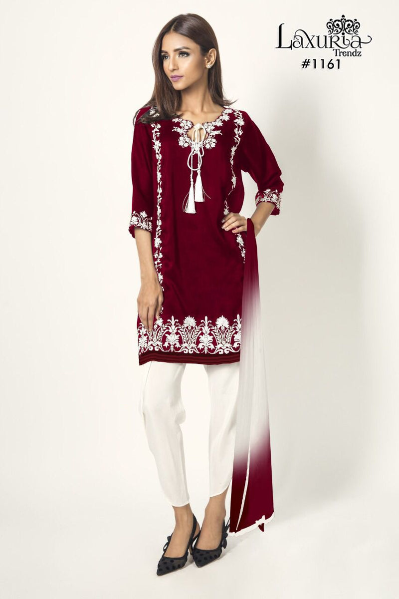 Luxuria Trendz 1161 Fox Georgette Designer Partywear Pret Kurti Collection