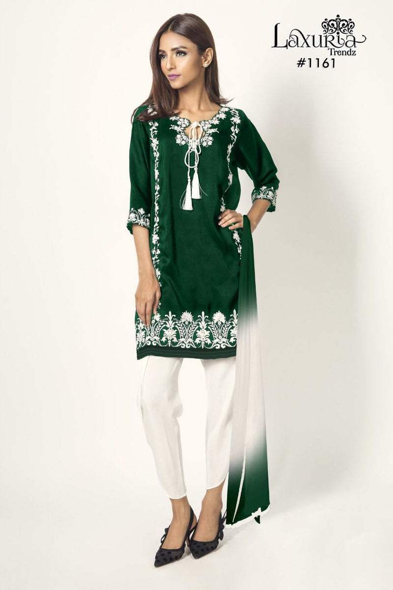 Luxuria Trendz 1161 Fox Georgette Designer Partywear Pret Kurti Collection