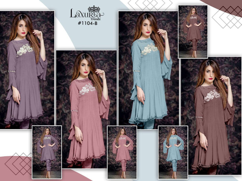 Luxuria Trendz D. No. 1104 Faux Georgette Fancy Kurti