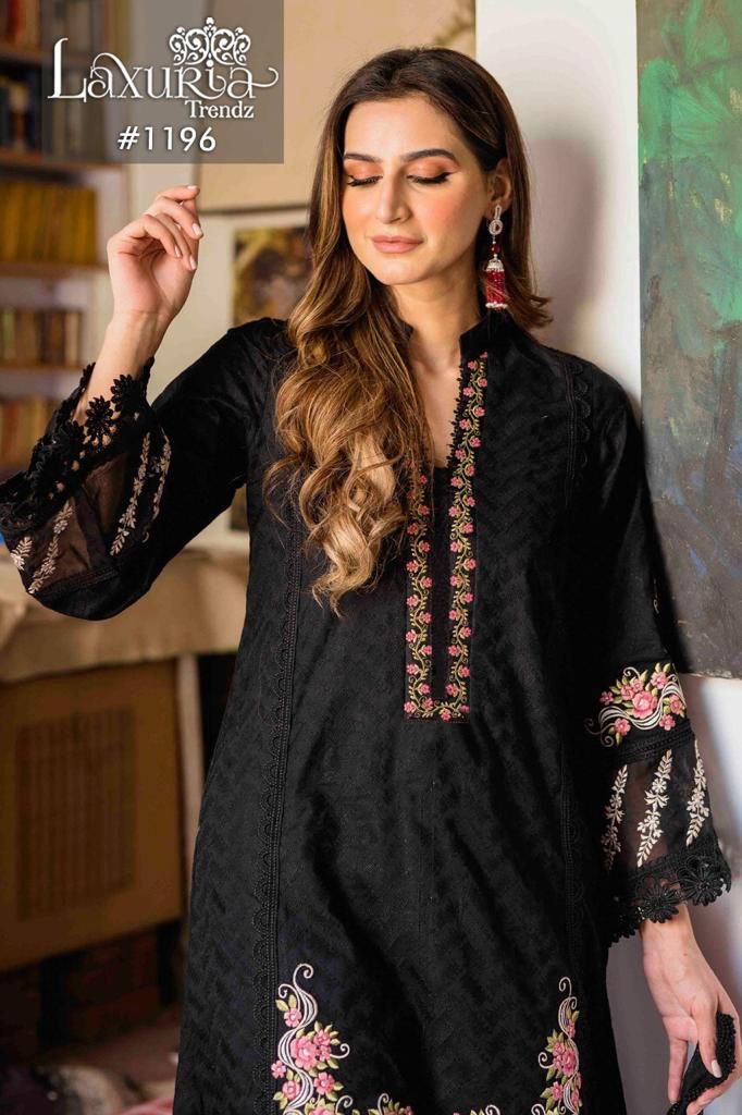 Luxuria Trendz Dno 1196 Georgette Heavy Embroiderd Partywear Pret Kurti