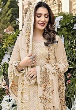 Mushq M 106 Fox Georgette Designer Pakistani Style Party Wear Salwar Suits
