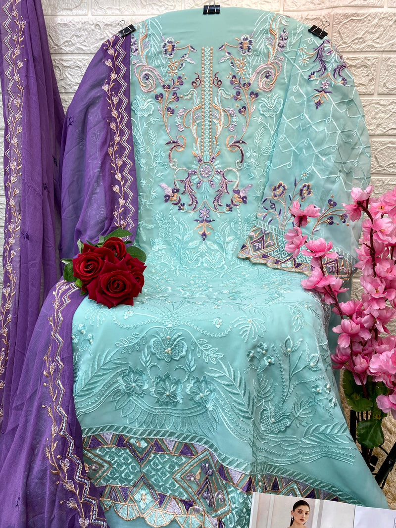 Mushq M 192 To 196 Georgette With Heavy Embroidery Work Stylish Designer Party Wear Salwar Kameez