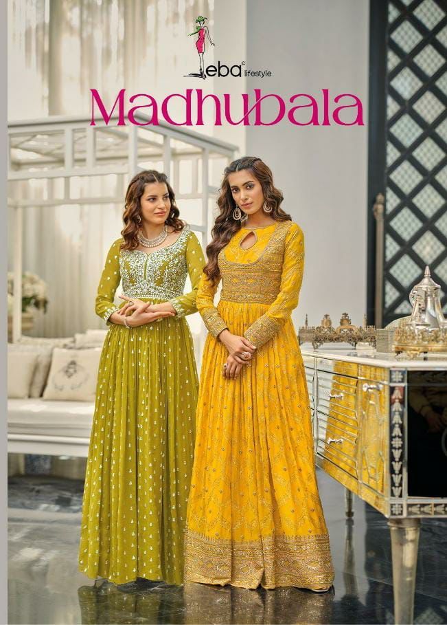 Eba Lifestyle Madhubala Georgette With Heavy Embroidery Work Stylish Designer Party Wear Long Kurti
