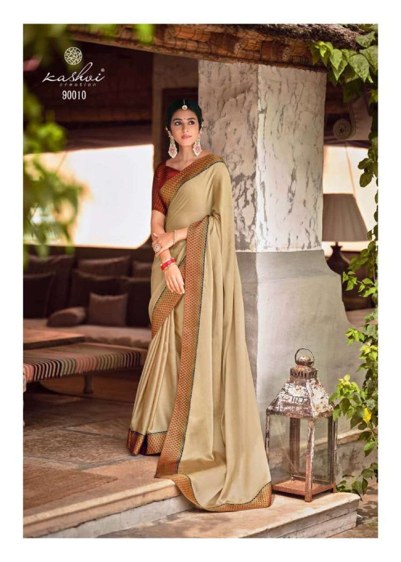Kashvi Creation Madhumati Moss Chiffon Fancy Party Wear Sarees