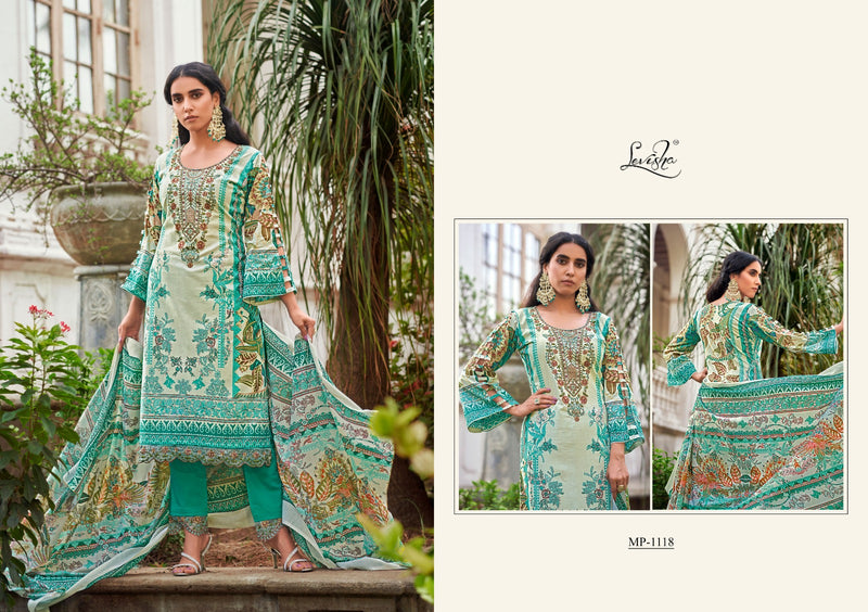 Levisha Mehfuz Vol 4 Cambric Cotton Pakistani Print Fancy Self Embroidery Daman Embroidery Patch Work Fancy Designer Salwar Suit