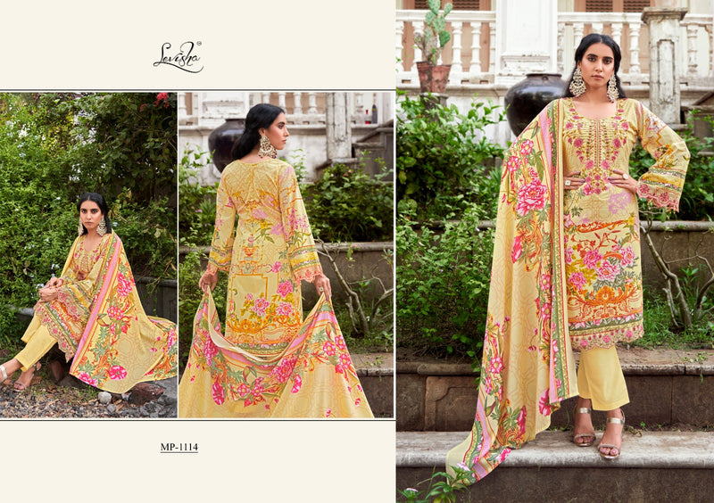 Levisha Mehfuz Vol 4 Cambric Cotton Pakistani Print Fancy Self Embroidery Daman Embroidery Patch Work Fancy Designer Salwar Suit