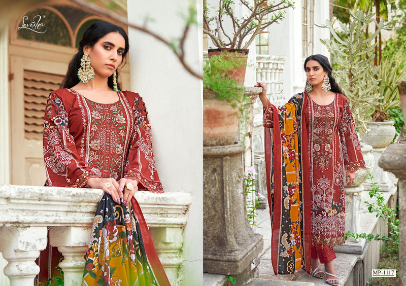 Levisha Mehfuz Vol 4 Cambric Cotton Pakistani Print Fancy Self Embroidery Daman Embroidery Patch Work Fancy Designer Salwar Suit